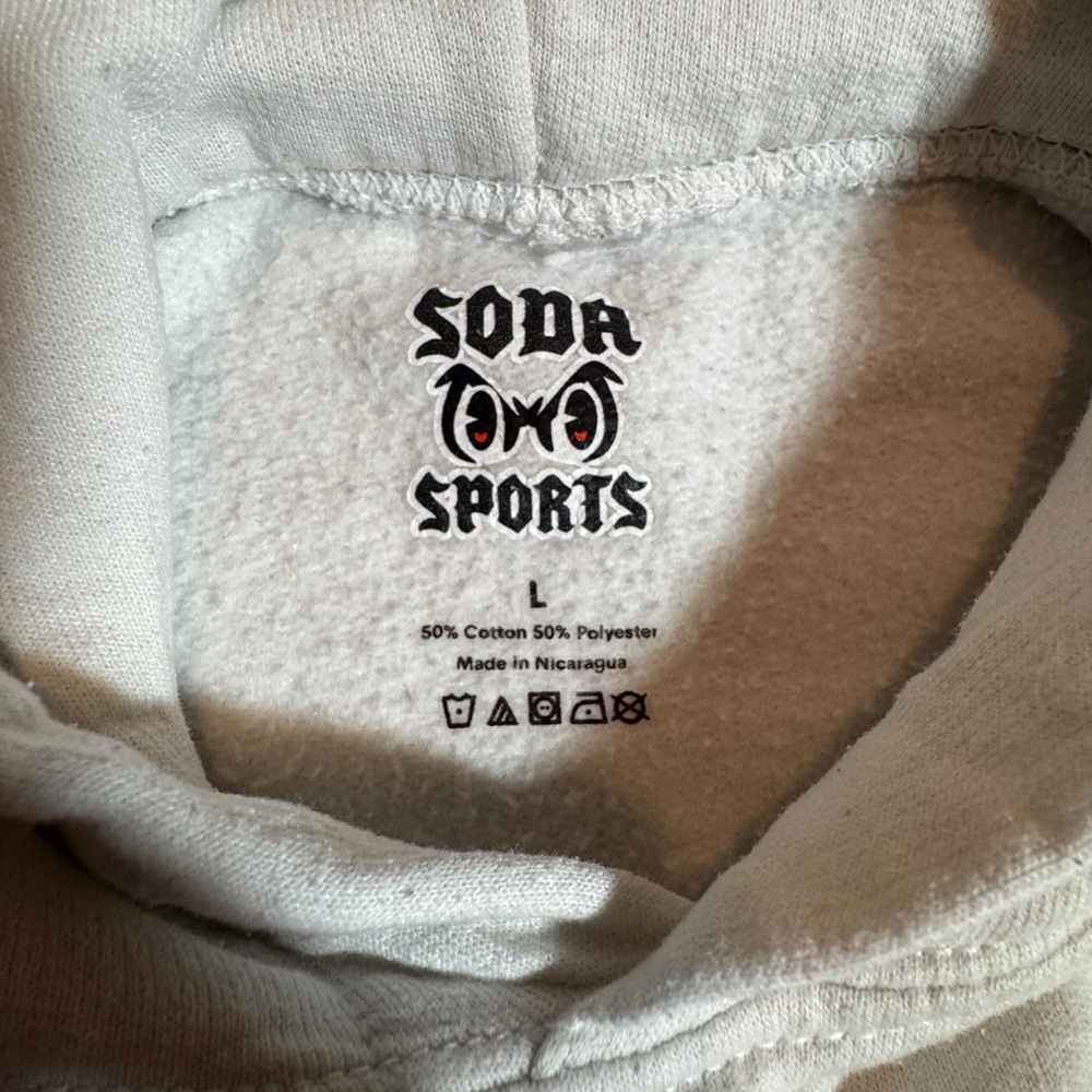 Soda Sports Welcome To The Bronx White Cotton Hoodie Men's Size Large - Picture 8 of 8